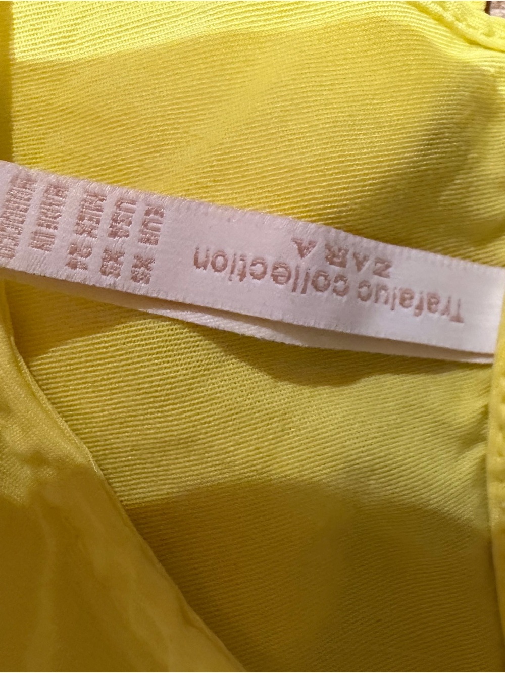Zara Yellow Ruffle Shift Dress - Picture 4 of 4